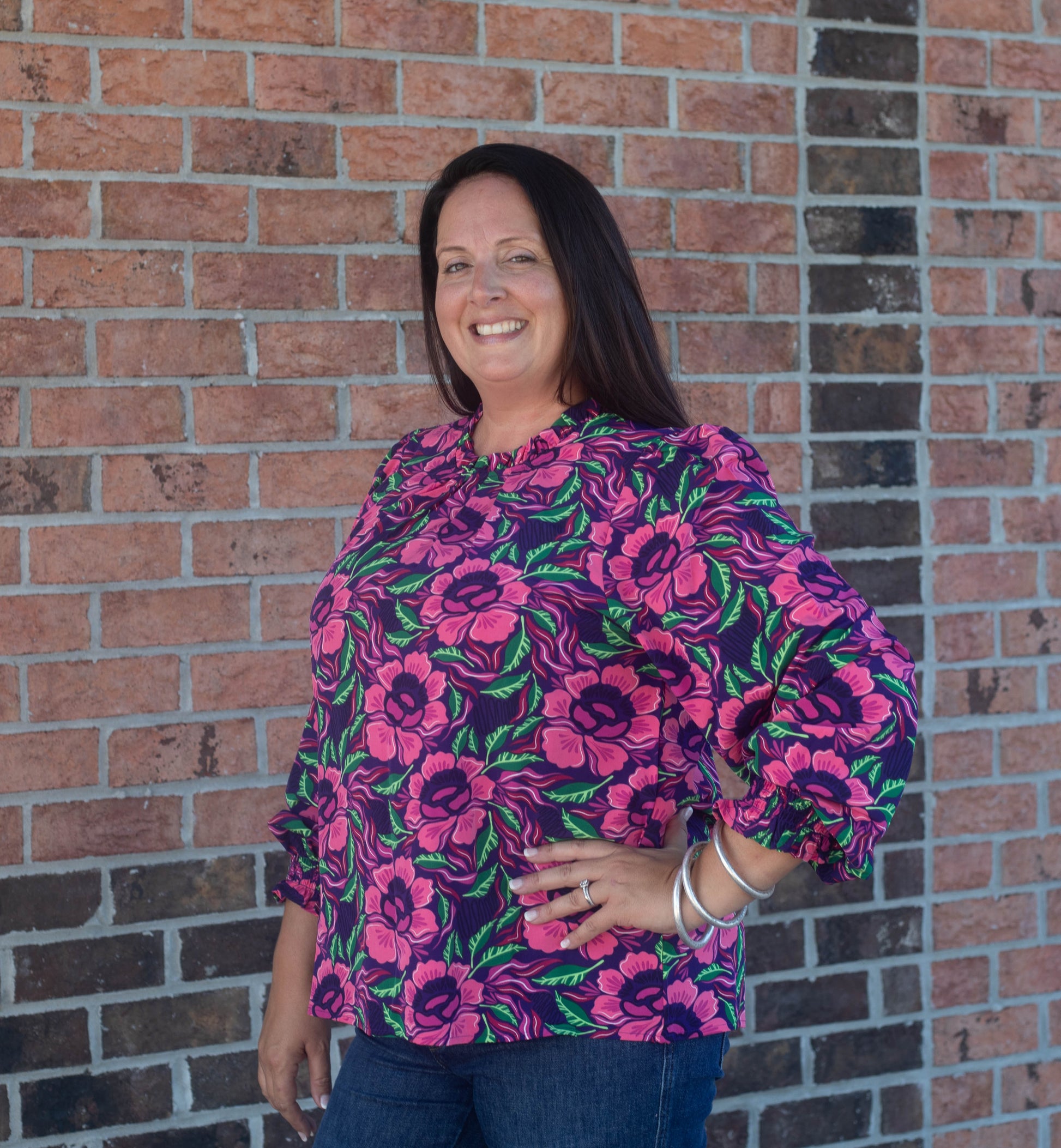 MICHELLE MCDOWELL Floral Top
