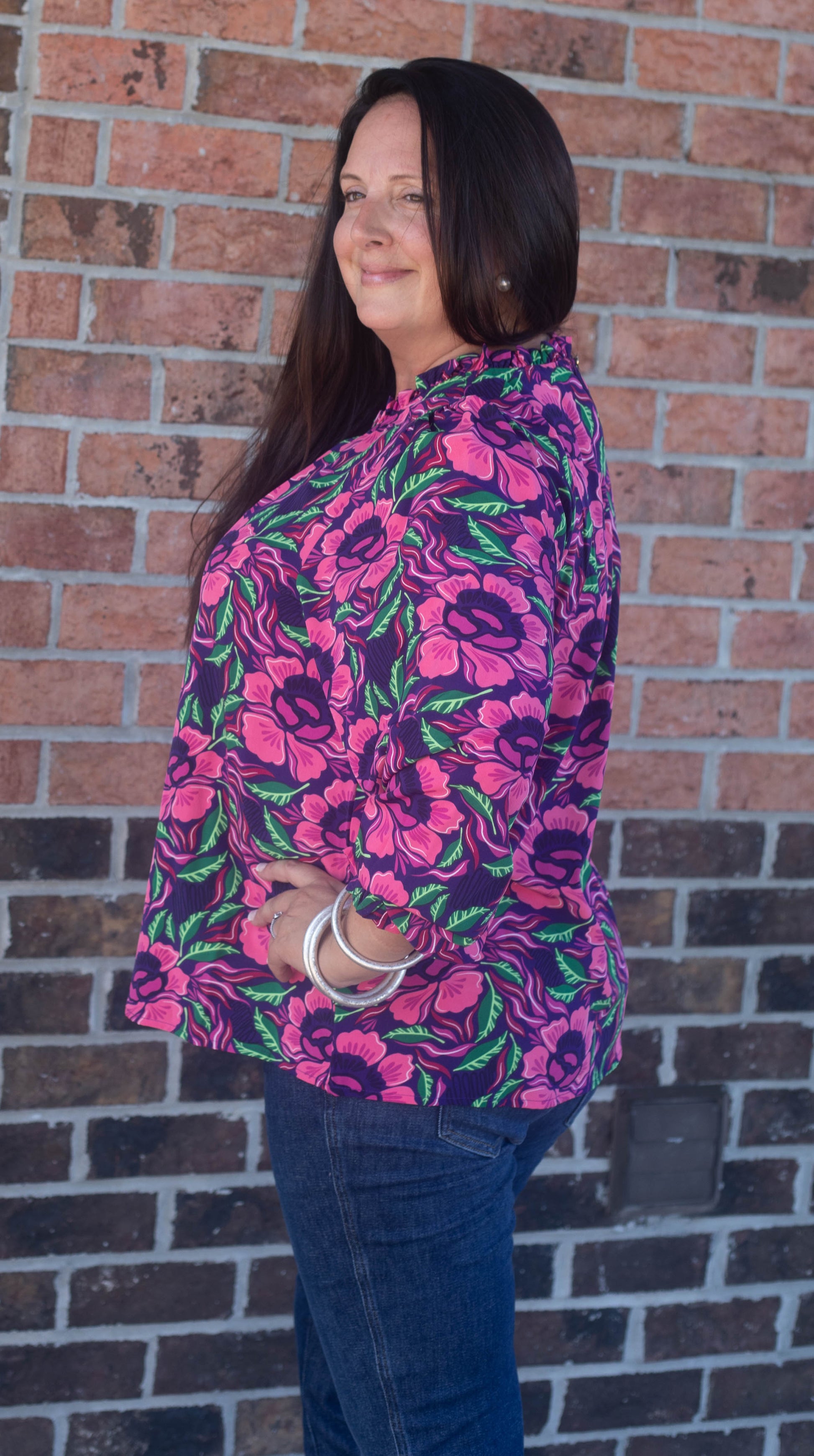 MICHELLE MCDOWELL Floral Top